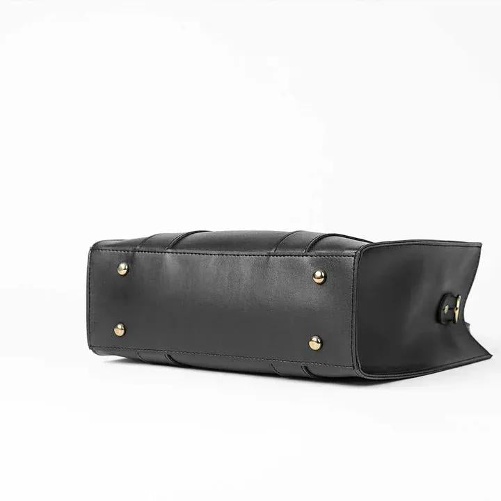 Chic Women's PU Leather Hand Bag - 1 Pc in Classic Black or Brown