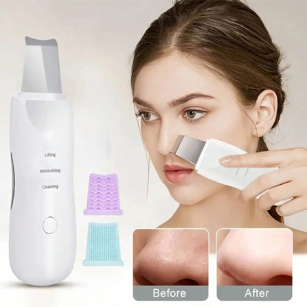 Blackhead Remover & Facial Peeling Tool – Leather Grip Skincare & Makeup Accessory